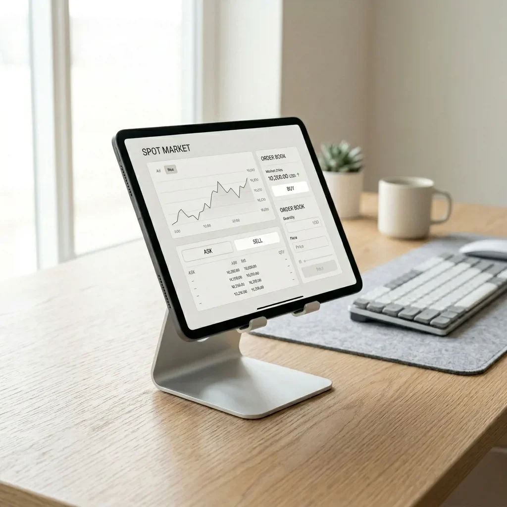 HP dengan aplikasi bursa